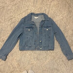 Topshop Women's Blue Denim Jacket